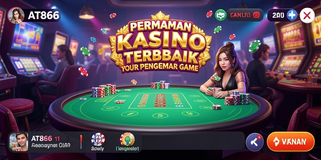 Screenshot utama AT866 menampilkan gameplay Kasino yang menarik dan seru.
