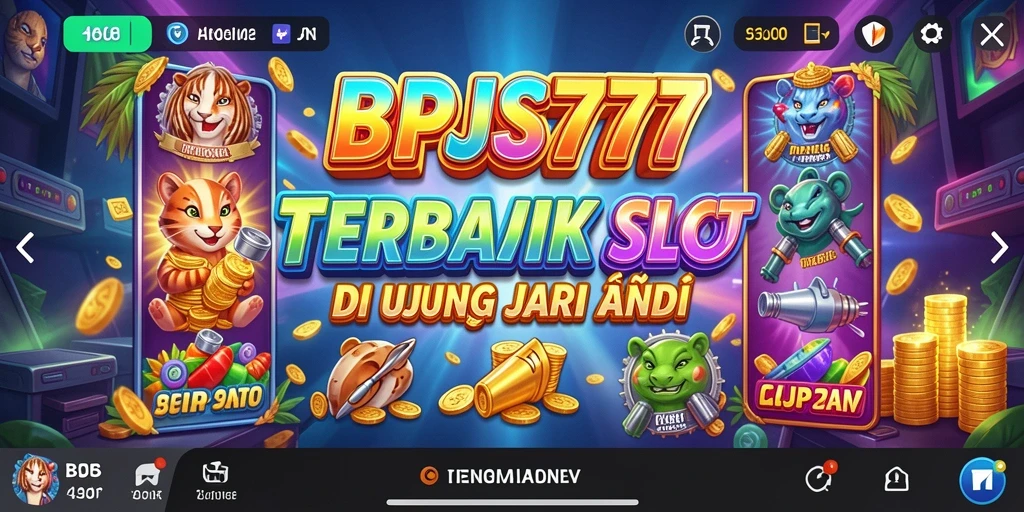 Tampilan gameplay slot yang menarik dan penuh warna di BPJS777.