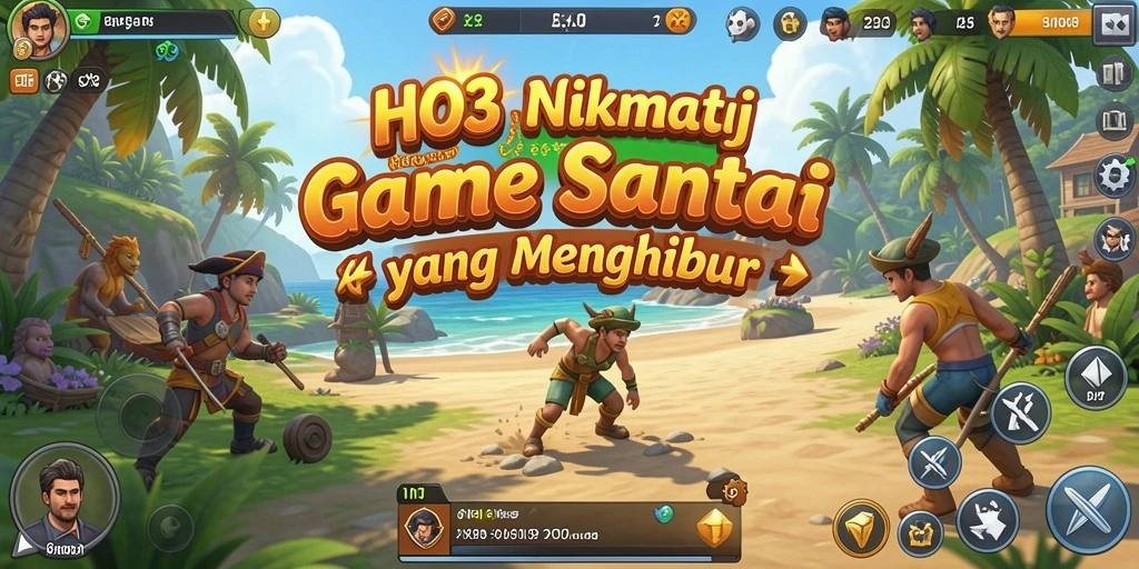 Tampilan gameplay HO3 yang seru dan berwarna-warni