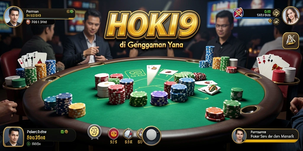 Tampilan menarik dari gameplay HOKI9 yang penuh aksi poker.
