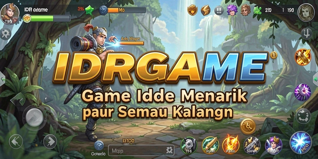 Tampilan gameplay seru dalam IDRGAME yang menampilkan karakter aktif.