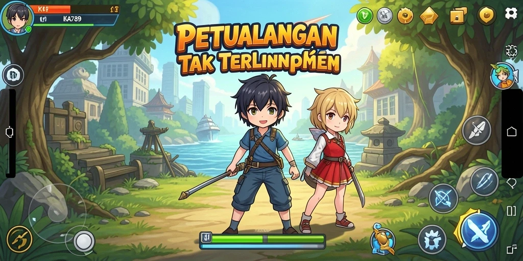 Tampilan seru dari gameplay KA789 yang penuh warna.
