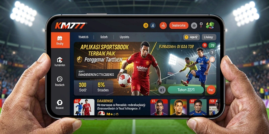 Tampilan gameplay KM777 dengan berbagai pilihan taruhan olahraga.
