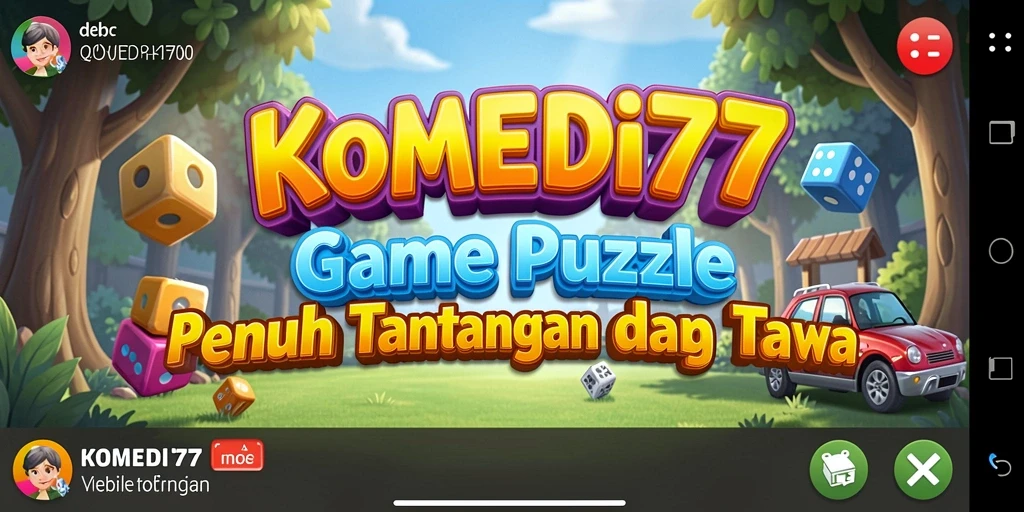 Screenshot dari KOMEDI77 menampilkan gameplay Puzzle yang seru dan penuh tantangan.