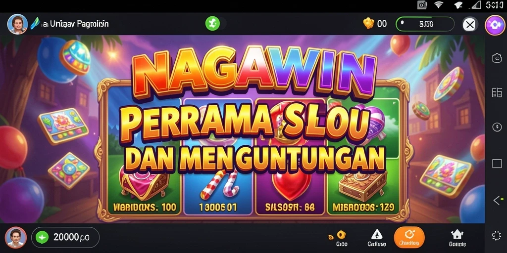 Tampilan gameplay Slot NAGAWIN yang menarik dan interaktif.