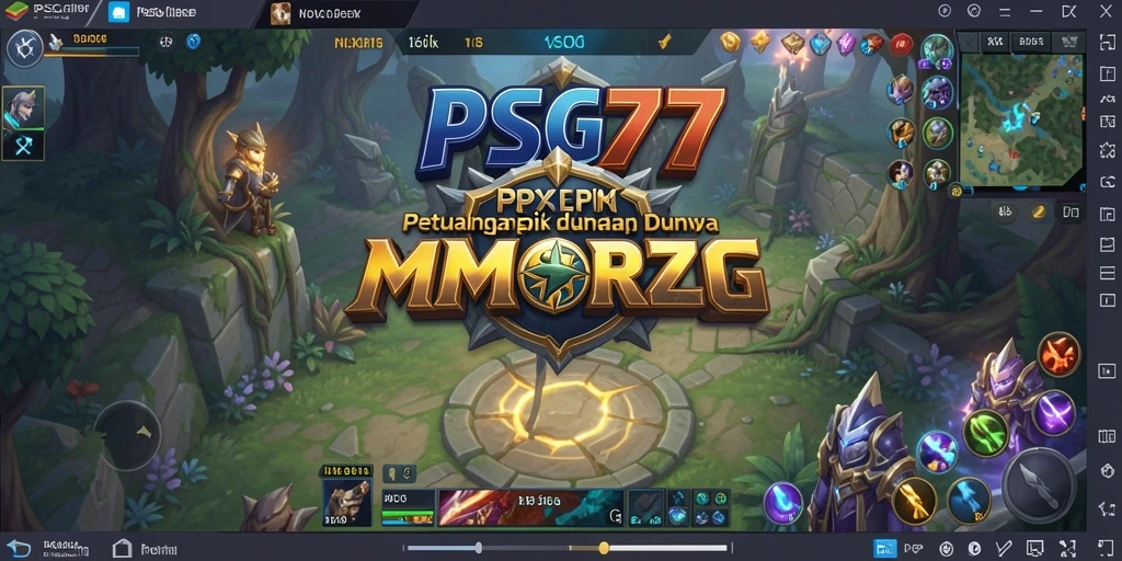 Tampilan gameplay PSG77 dengan aksi seru dalam dunia MMORPG.