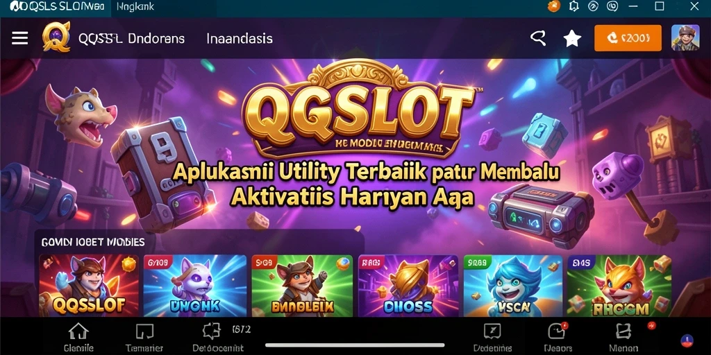 Tampilan antarmuka aplikasi QQSLOT yang menarik dan fungsional.
