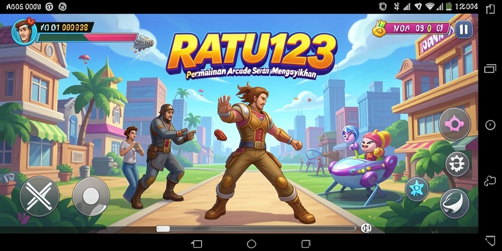 Screenshot gameplay yang menarik dari RATU123, menampilkan keseruan permainan Arcade.