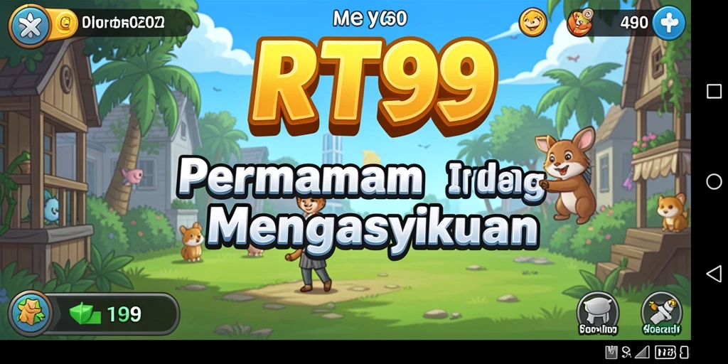 Screenshot gameplay RT99 yang menampilkan kemajuan otomatis karakter.