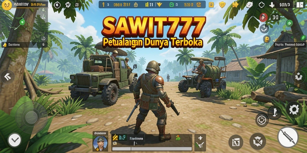 Menampilkan gameplay SAWIT777 yang seru dalam dunia terbuka.