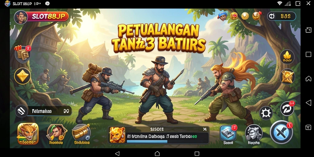 Tangkapan layar menunjukkan aksi seru dalam dunia terbuka SLOT88JP.