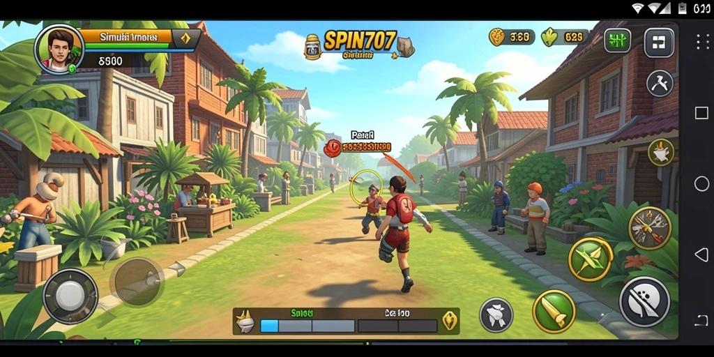 Tampilan gameplay yang menarik dari SPIN707 menunjukkan aksinya.